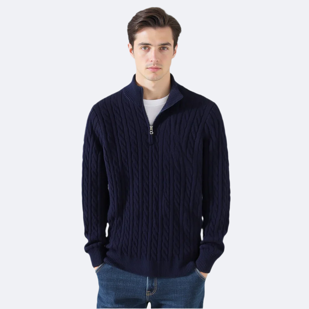 Noble Ligne ™ | Pull Torsadé Zippé